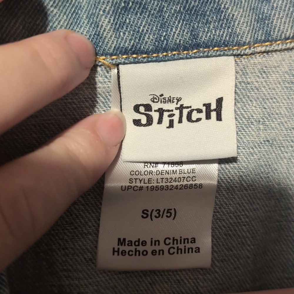 Disney Stitch Denim Blue Jacket - Picture 2 of 7